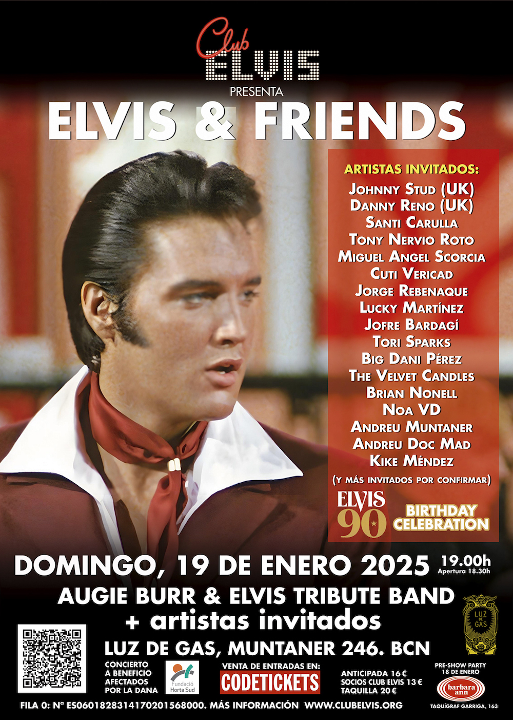 Elvis 90 Aniversario Concierto Benefico Afectados por la Dana