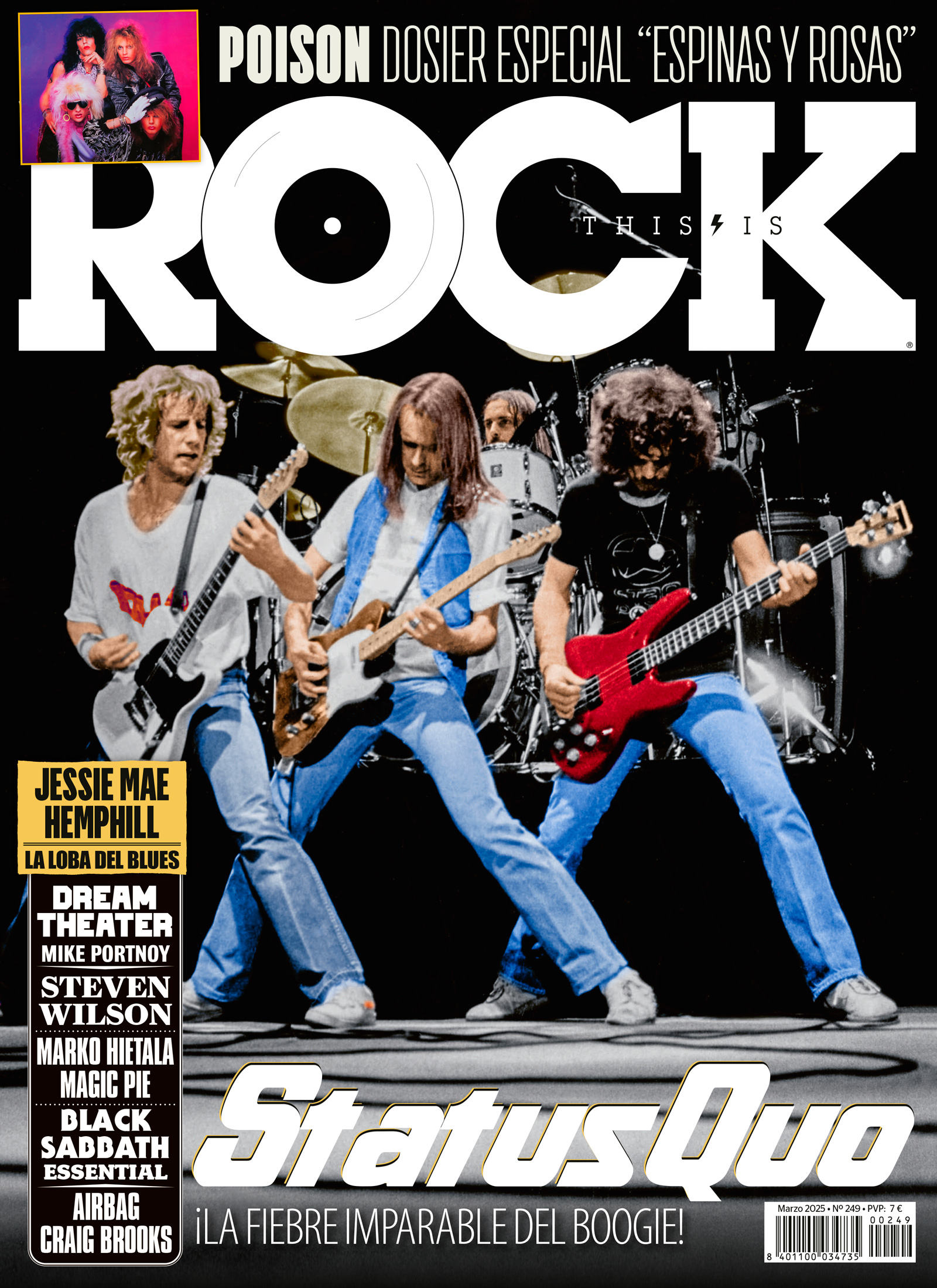 This Is Rock 249 Marzo Status Quo Poison Steven Wilson Mike Portnoy Black Sabbath Portada