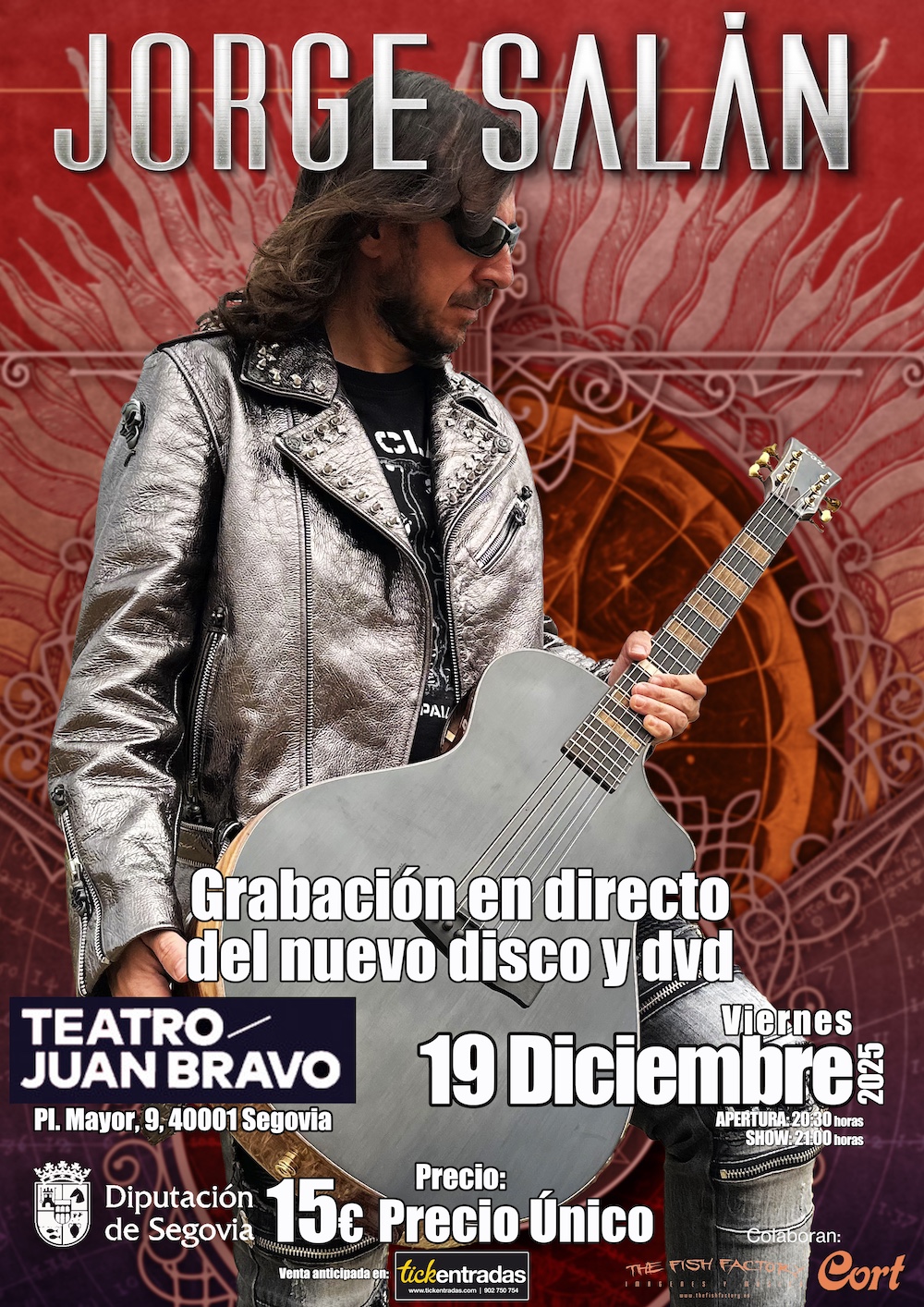 Jorge Salán graba disco en directo en Segovia