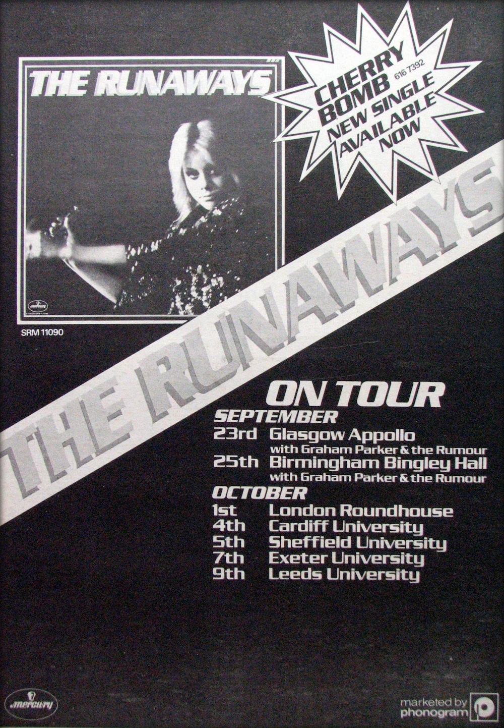 The Runaways UK Tour 1976 This Is Rock Revista Magazine