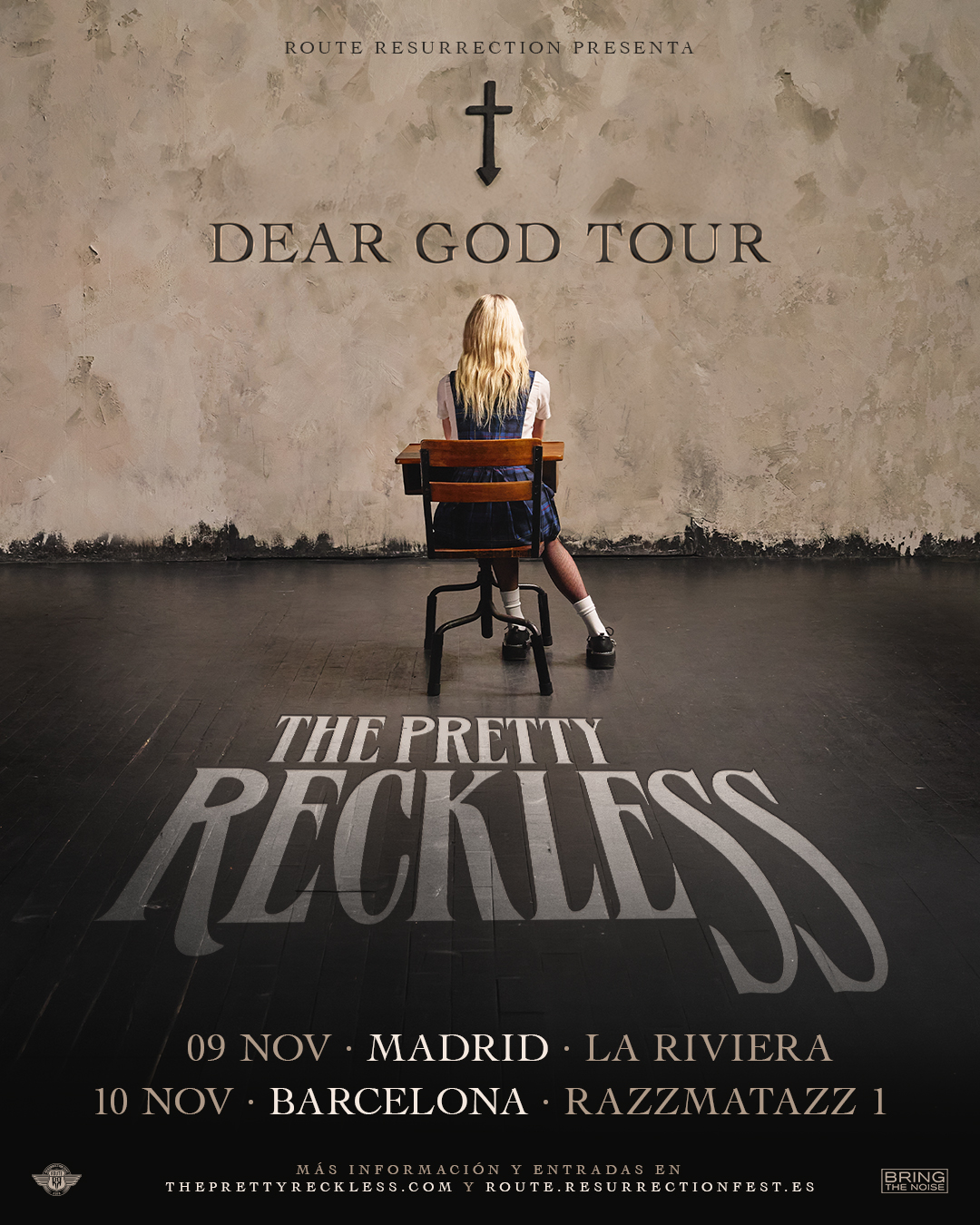 Route Resurrection The Pretty Reckless Madrid y Barcelona