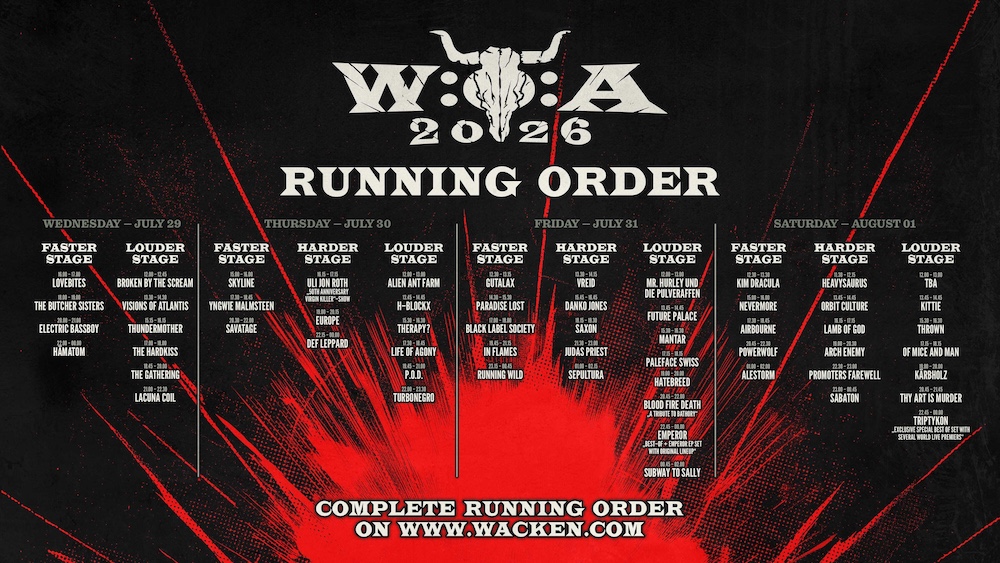 Wacken open air horarios