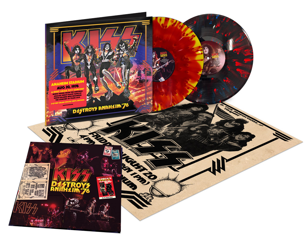 KISS Destroys Anaheim 76 D2C 2LP Color PackShot