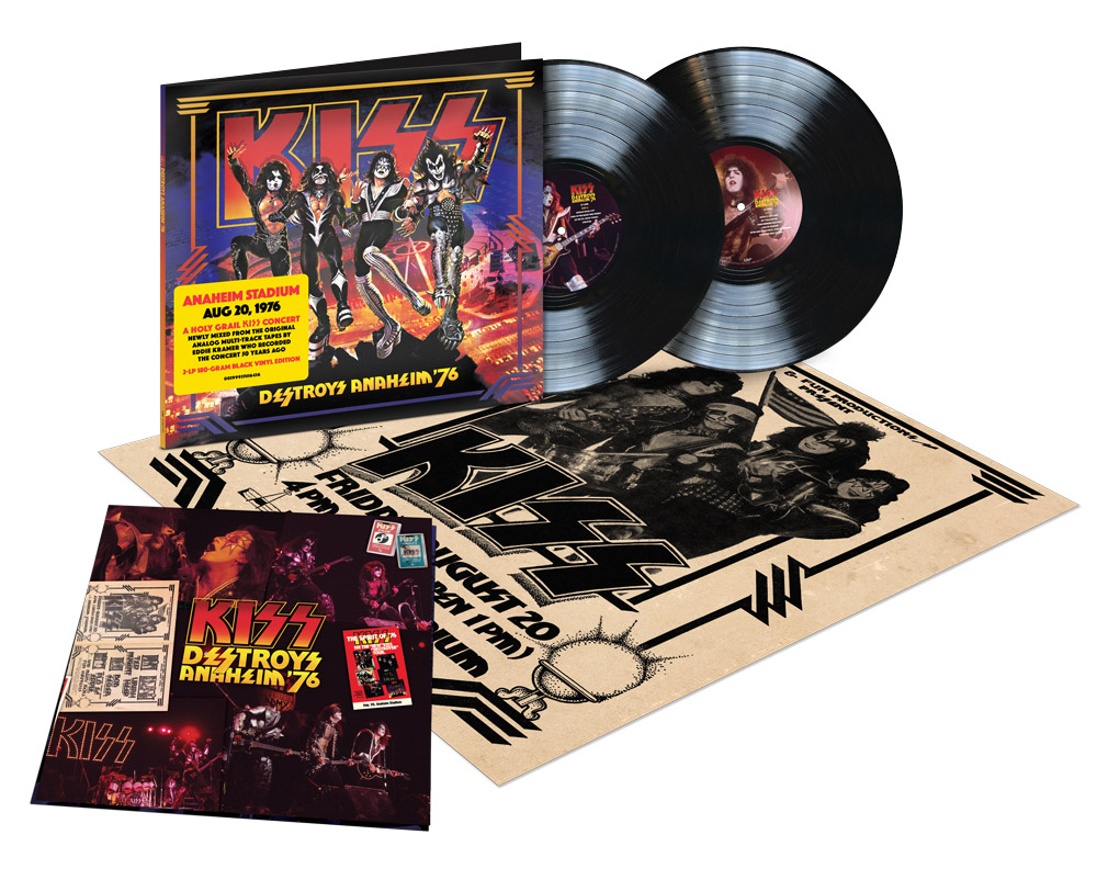 KISS Destroys Anaheim 76 Wide 2LP Black PackShot